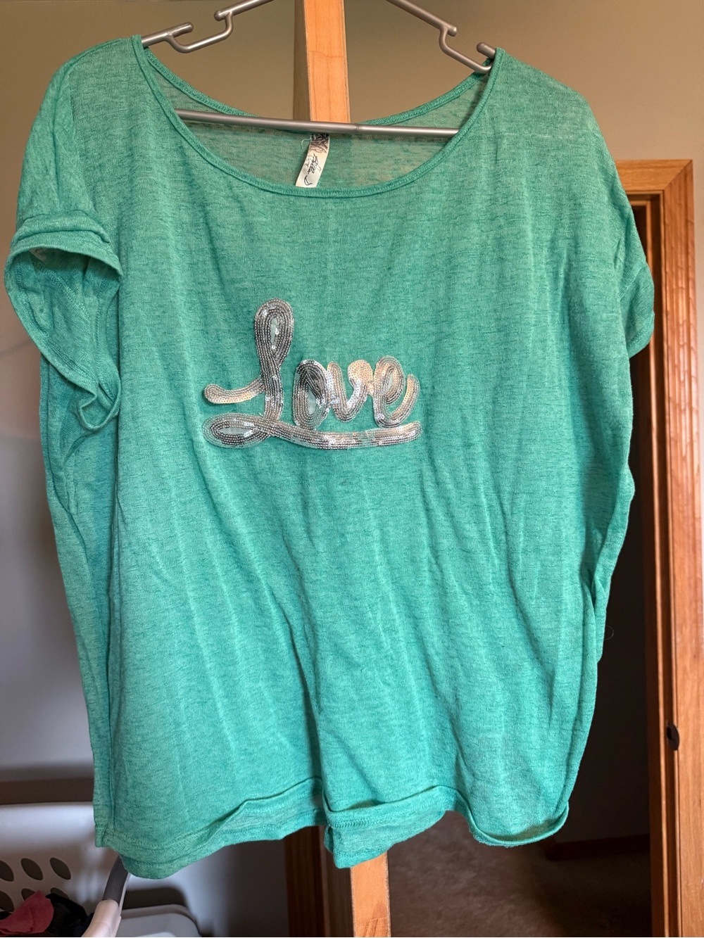Bella D. Teal Knit Top